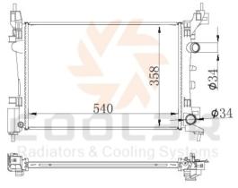 COOL3R 105558082 - RAD. OPEL CORSA D. 1.3 CDTI (06-15)