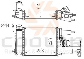 COOL3R 1027C2J81 - INTERC. NISSAN NAVARA (D22) 2.5 TD (02-05)