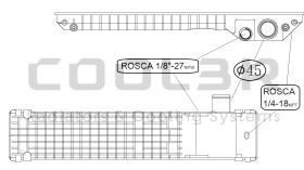 COOL3R 08MFNJ024 - TANKET SUPERIOR MAQUINARIA V.I. ( 460,5 X 124,5 ) + JUNTA.