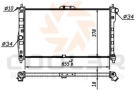 COOL3R 102923081 - RADIADOR DAEWOO LANOS 1.5 1.6 AUT.