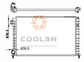 COOL3R 103040083 - RAD. FIAT DOBLO 1.2 /1.8 (119/223) 01-10.