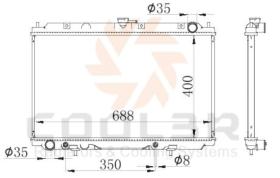 COOL3R 102756084 - RAD. NISSAN X-TRAIL (T31) 2.0 DCI ( 07-14 )