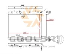 COOL3R 102338081 - RAD. PEUGEOT 407 2.0 HDI (04-11)