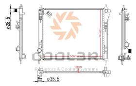 COOL3R 102713086 - RAD. NISSAN JUKE 1.5DCI (10-)