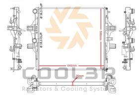 COOL3R 1030N1082 - RAD. FIAT 500L (330) (12-)