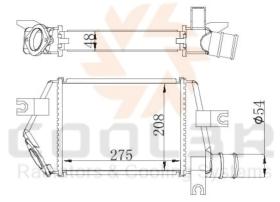 COOL3R 105279J81 - INTERC. MITSUBISHI PAJERO (V60/V70) 2.5TD / 3.2TD (99-06).