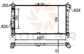 COOL3R 10292308A2 - RAD. DAEWOO NUBIRA 1.6 / 2.0 (99-04)