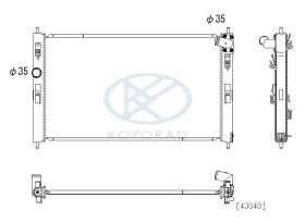 KOYO PL033120 - RAD. MITSUBISHI OUTLANDER 4WD 2.2 DID AUT. 08/12-