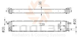 COOL3R 1013E1082 - RAD. AUDI A4 / A5 / A6 15-
