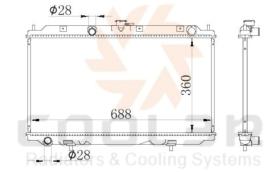 COOL3R 102734084 - RAD. NISSAN QASHQAI (J10) 1.6 dCi (07-13)