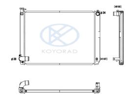 KOYO PL011979 - RAD. TOYOTA / PSA AYGO 1.0 / 1.2 VVTI / C1 / 108 / 1.0 VTI M