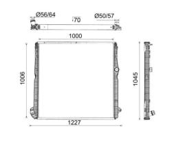 MAHLE CR2453000P - RAD. SCANIA L,P,G,S - SERIES (17-).