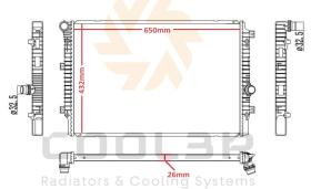 COOL3R 1441065 - RAD. VW TRANSPORTER III 1.6D / 1.6TD (81-92)