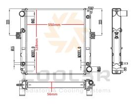COOL3R 1412756 - RAD. FORKLIFT TOYOTA / NISSAN