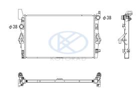 KOYO PL413717 - RAD. MERCEDES BENZ VITO 109 / 111 / 160 14-.