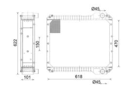 MAHLE CR890001S - RAD. FORKLIFT TOYOTA