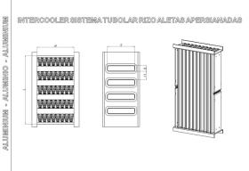 COOL3R 04AC093 - PANAL INTERC. 225 x 210 x 62 ( Aluminio - Soldar )