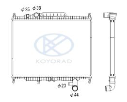 KOYO PL613668 - RAD. OPEL VIVARO. RENAULT TRAFIC III.  TALENTO 1.6 D 06/14-