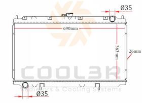 COOL3R 102732082 - RAD. NISSAN QASHQAI (J10) 1.6 dCi (07-13)