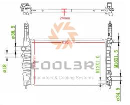 COOL3R 1055L1081 - RAD. OPEL ASTRA K (15-)
