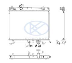 KOYO PL012511 - RAD. TOYOTA/LEXUS PRIUS / CT 200H / AURIS 1.8I HYBRID 05/09-