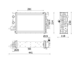 MAHLE CR2634000P - RAD. DACIA DOKKER MONOSPACE (KE_) 1.5 BLUE DCI 95 (KEJL)