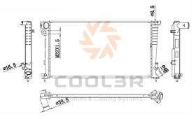 COOL3R 10232608B5 - RAD. GRUPO P.S.A. (Berlingo, Partner) (96-08)