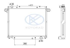 KOYO KL011042R - RAD. MERCEDES (W211) E240 / E320 AUT.