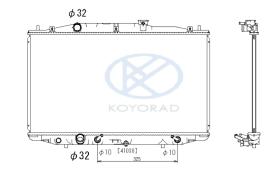KOYO PL081617U02 - RAD. HONDA CIVIC 1.7i - 16V MAN. 01/01-.