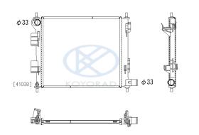 KOYO PL813505 - RAD. HYUNDAI I20 1.2 / 1.4 / 1.6 MAN. 12/08-