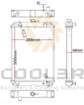 COOL3R 1483169 - RAD. TRACTOR / GENERADOR KUBOTA - YANMAR - KOBELCO ISKEI TG3