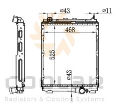 COOL3R 1872251 - RAD. MITSUBISHI Pajero / Montero 2.5 Tdic V64w / v74w 2001-.