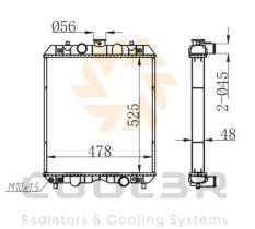 COOL3R 1821048 - RAD. FORKLIFT TOYOTA