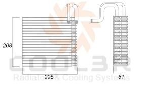 COOL3R 102800P81S - EVAP. NISSAN X-TRAIL (T32) V.Mod (14-22)