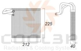 COOL3R 1028B1P81S - EVAP. DACIA SANDERO / LOGAN ( 08-12 )