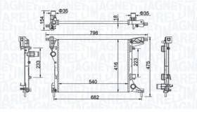 MAGNETI MARELLI BM2033 - RAD. GRUPO PSA ( C3 II / 208 I ).