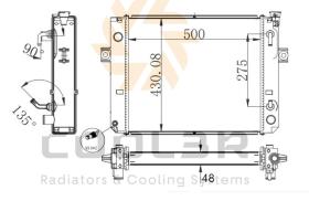 COOL3R 1815062 - RAD. JAGUAR XJ 86-98 ( METALICO )