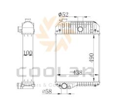 COOL3R 1862069 - RAD. GENERADOR PERKINS / CATERPILLAR / ATLAS COPCO