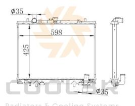 COOL3R 1872077 - RAD. TRACTOR / GENERADOR KUBOTA - YANMAR - KOBELCO - ISKEI