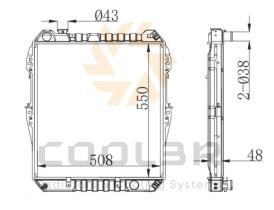 COOL3R 1875661 - RAD. HONDA LOGO 1.3 (97-04) AUT.