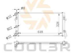 COOL3R 1891063 - RAD. GRUPO PSA ( 308 / 3008 / C4 ) 14-.
