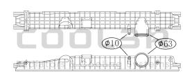 COOL3R 08VOL0016 - TANKET SUP. VOLVO BUS ( 09- )  ( 910 x 81 ).