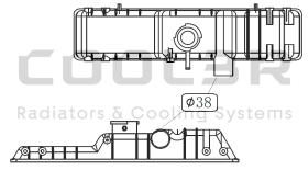 COOL3R 08GEN0379 - TANKET INFERIOR NISSAN CABSTAR / R.V.I. MAXITY ( 600 * 57 ).