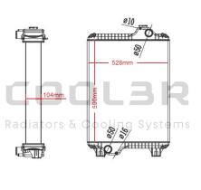 COOL3R 1483106 - RAD. NEW HOLLAND TL-series 70A/80A/90A/100A / CASE IH.(04-)
