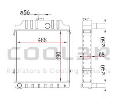 COOL3R 1862271 - RAD. TRACTOR / GENERADOR KUBOTA - YANMAR - KOBELCO - ISKEI