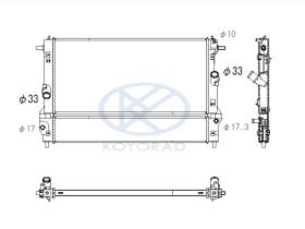 KOYO PL063871 - RAD. FORD RANGER 4WD 2.5 D / TDiC Man. 03/96- 12/06