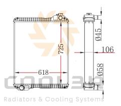 COOL3R 1862254 - RAD. TRACTOR / GENERADOR KUBOTA - YANMAR - KOBELCO - ISKEI