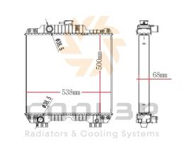 COOL3R 1483110 - RAD. CASE IH MAXXUN MXM 02- / NEW HOLLAND TM 190 04-