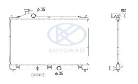 KOYO PL033763 - RAD. MITSUBISHI CANTER 3C/6C/7C/9C 3.0 DITD MAN. 06/13-