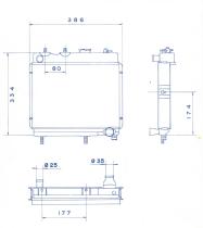 COOL3R 7594 - RAD. TOYOTA FORKLIFT ( 500 x 430 x 70 )